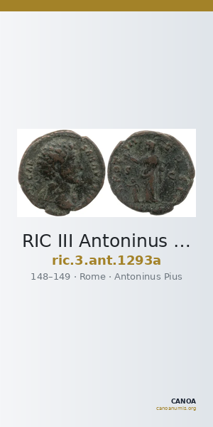 RIC III Antoninus Pius 1293a — CANOA