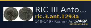 RIC III Antoninus Pius 1293a — CANOA