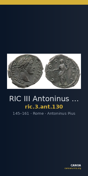 RIC III Antoninus Pius 130 — CANOA