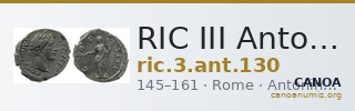 RIC III Antoninus Pius 130 — CANOA