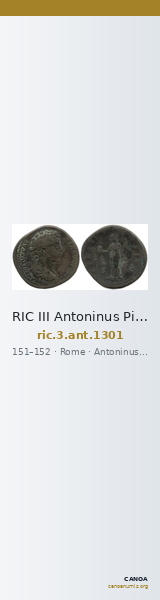 RIC III Antoninus Pius 1301 — CANOA