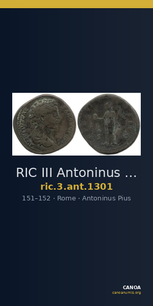 RIC III Antoninus Pius 1301 — CANOA