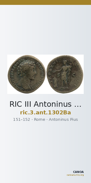 RIC III Antoninus Pius 1302Ba — CANOA