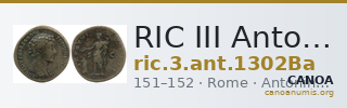 RIC III Antoninus Pius 1302Ba — CANOA