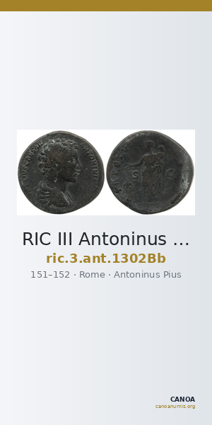 RIC III Antoninus Pius 1302Bb — CANOA