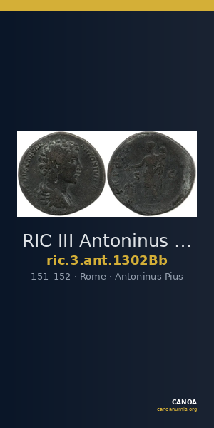 RIC III Antoninus Pius 1302Bb — CANOA