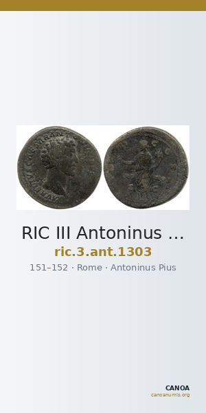 RIC III Antoninus Pius 1303 — CANOA