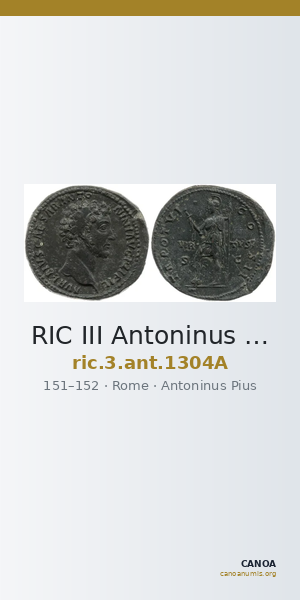 RIC III Antoninus Pius 1304A — CANOA