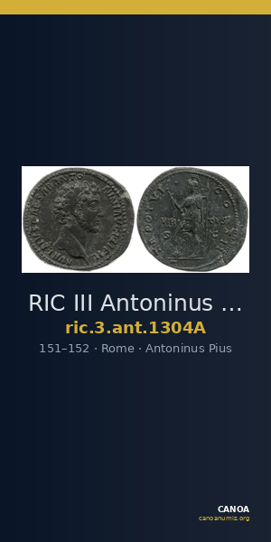 RIC III Antoninus Pius 1304A — CANOA