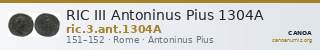 RIC III Antoninus Pius 1304A — CANOA
