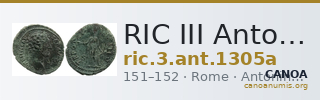 RIC III Antoninus Pius 1305a — CANOA
