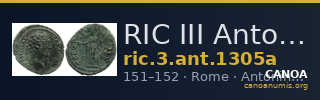 RIC III Antoninus Pius 1305a — CANOA