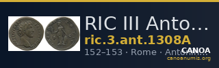 RIC III Antoninus Pius 1308A — CANOA