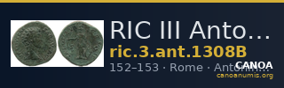 RIC III Antoninus Pius 1308B — CANOA