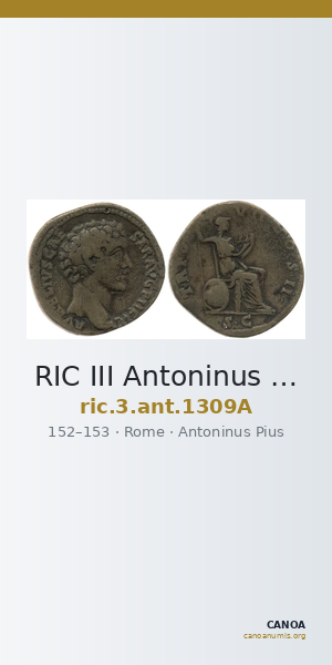 RIC III Antoninus Pius 1309A — CANOA