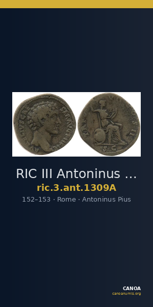 RIC III Antoninus Pius 1309A — CANOA