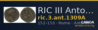 RIC III Antoninus Pius 1309A — CANOA