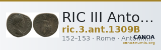 RIC III Antoninus Pius 1309B — CANOA