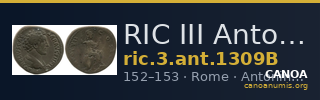 RIC III Antoninus Pius 1309B — CANOA