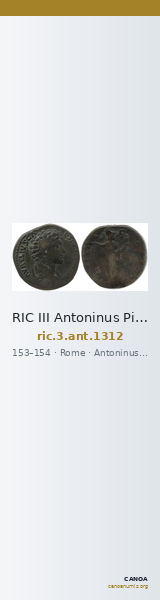 RIC III Antoninus Pius 1312 — CANOA