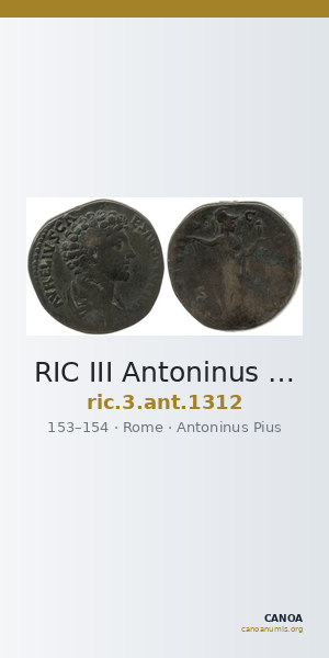 RIC III Antoninus Pius 1312 — CANOA