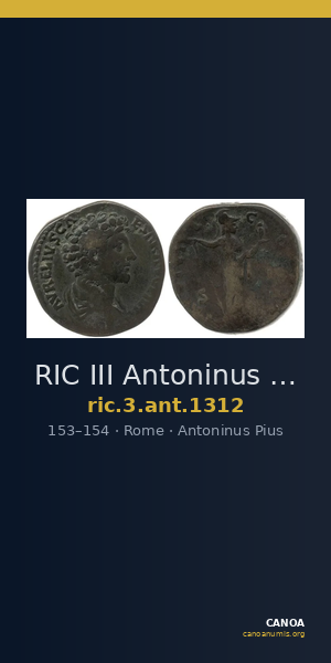 RIC III Antoninus Pius 1312 — CANOA