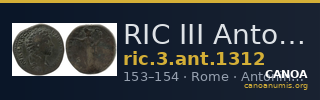 RIC III Antoninus Pius 1312 — CANOA