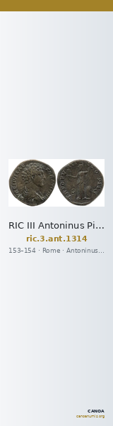 RIC III Antoninus Pius 1314 — CANOA