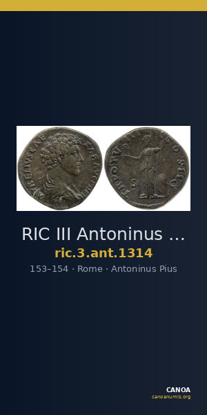 RIC III Antoninus Pius 1314 — CANOA