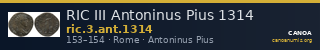 RIC III Antoninus Pius 1314 — CANOA