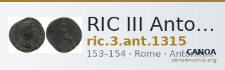 RIC III Antoninus Pius 1315 — CANOA