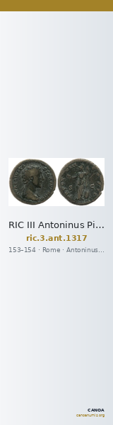 RIC III Antoninus Pius 1317 — CANOA
