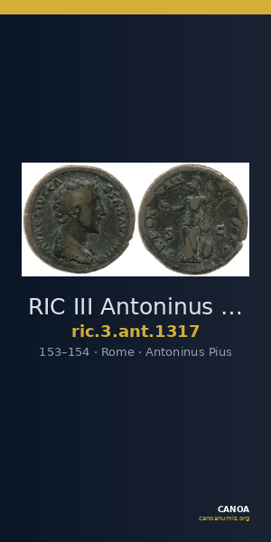 RIC III Antoninus Pius 1317 — CANOA