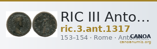 RIC III Antoninus Pius 1317 — CANOA