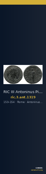 RIC III Antoninus Pius 1319 — CANOA