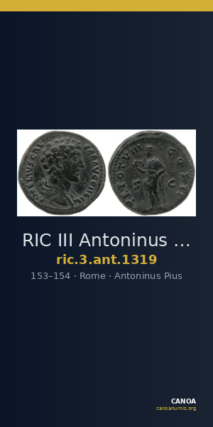 RIC III Antoninus Pius 1319 — CANOA