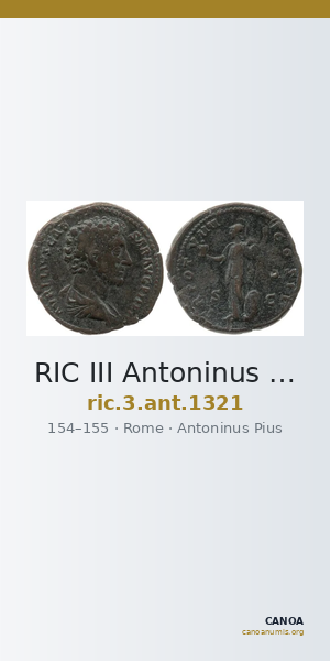 RIC III Antoninus Pius 1321 — CANOA