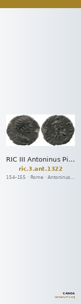 RIC III Antoninus Pius 1322 — CANOA
