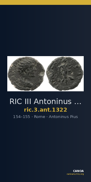 RIC III Antoninus Pius 1322 — CANOA