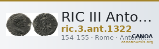RIC III Antoninus Pius 1322 — CANOA