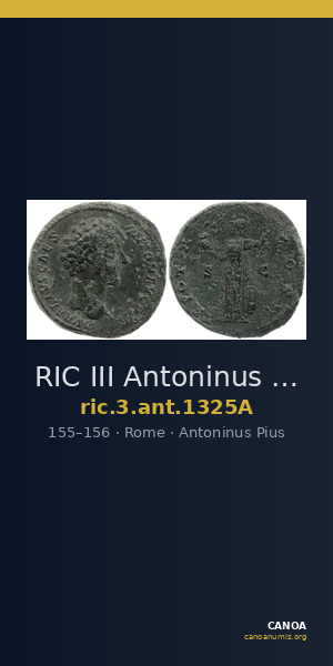 RIC III Antoninus Pius 1325A — CANOA