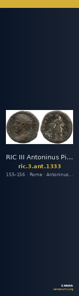 RIC III Antoninus Pius 1333 — CANOA