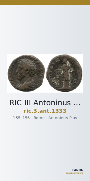 RIC III Antoninus Pius 1333 — CANOA