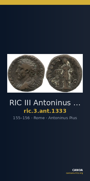 RIC III Antoninus Pius 1333 — CANOA