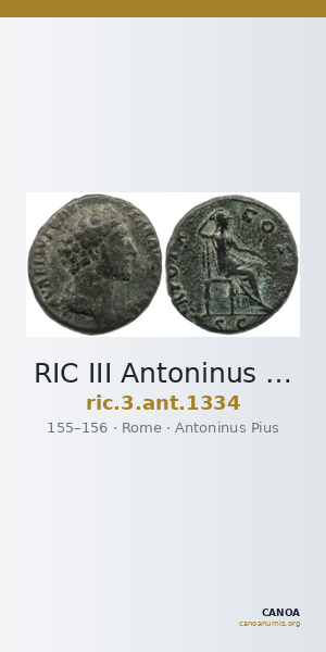 RIC III Antoninus Pius 1334 — CANOA