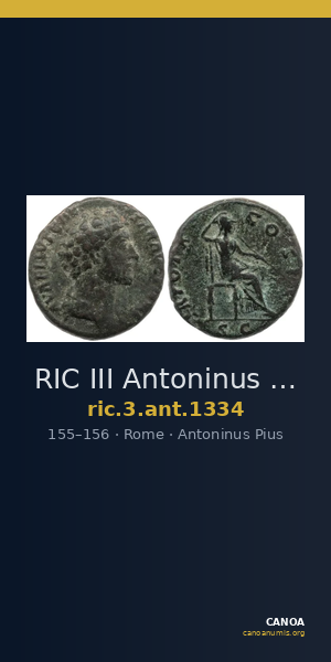 RIC III Antoninus Pius 1334 — CANOA