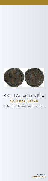 RIC III Antoninus Pius 1337A — CANOA
