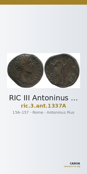 RIC III Antoninus Pius 1337A — CANOA