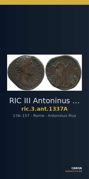 RIC III Antoninus Pius 1337A — CANOA