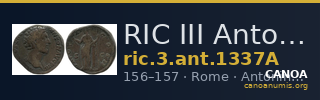 RIC III Antoninus Pius 1337A — CANOA